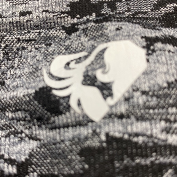 WOMEN’S BEST Seamless Leggings Black Grey Jacquard Camo Print Small/Medium - Picture 8 of 9